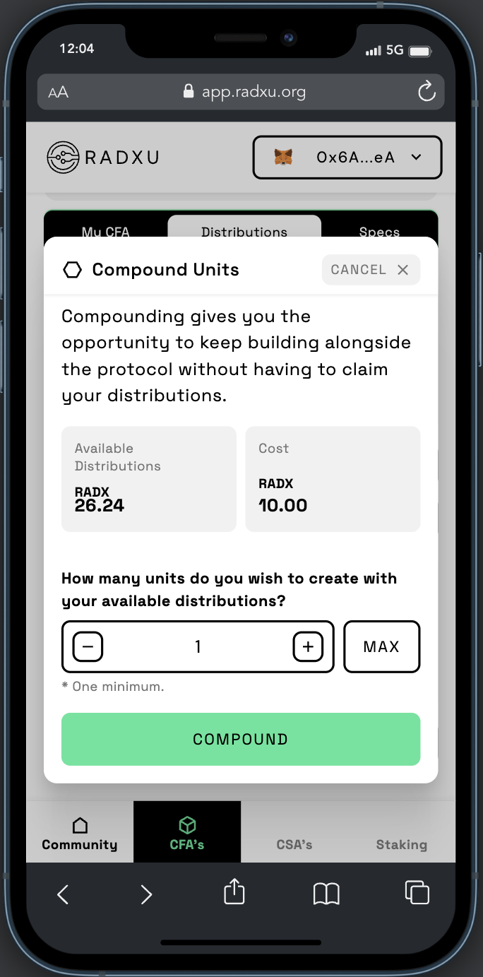 Radxu dApp Mobile 12